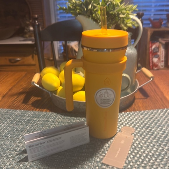 New 32 OZ Thermoflask Insulated Tumbler with straw and handle. - Picture 1 of 5
